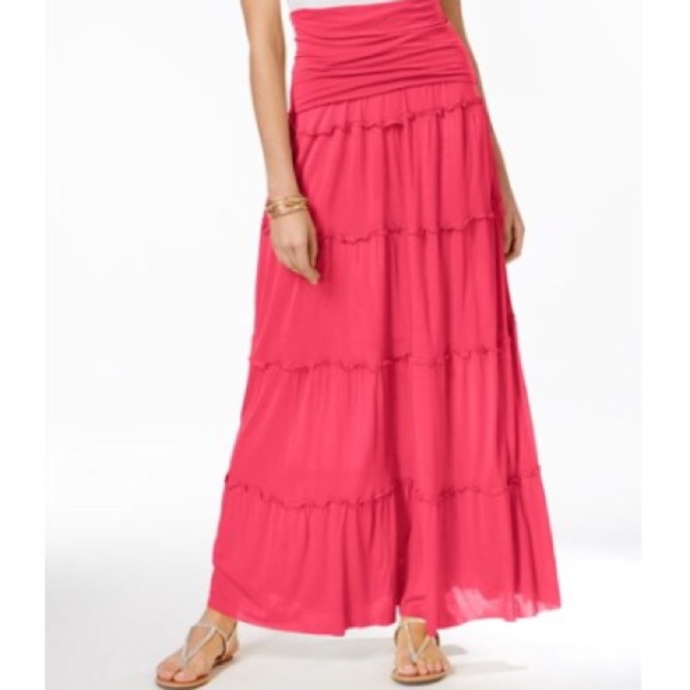 INC Convertible Coral Maxi Skirt/Dress